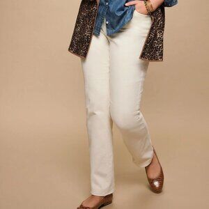 Talbots High White Waist Straight Leg Stretch Corduroy Pants 18W